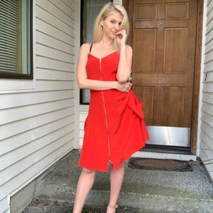 NEW Silk red dress $50